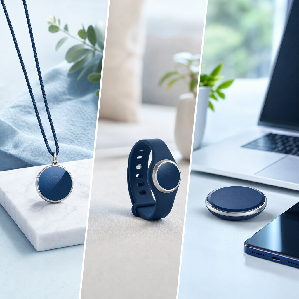 Comparison page: pendant vs wristband vs disc for EMF protection