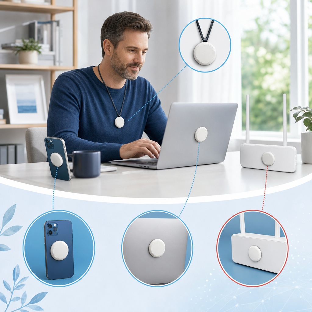 Layered EMF approach using a pendant and discs on priority devices