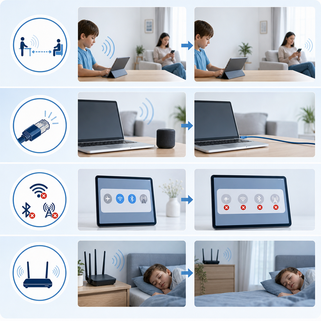 Practical steps for reducing unnecessary exposure around devices