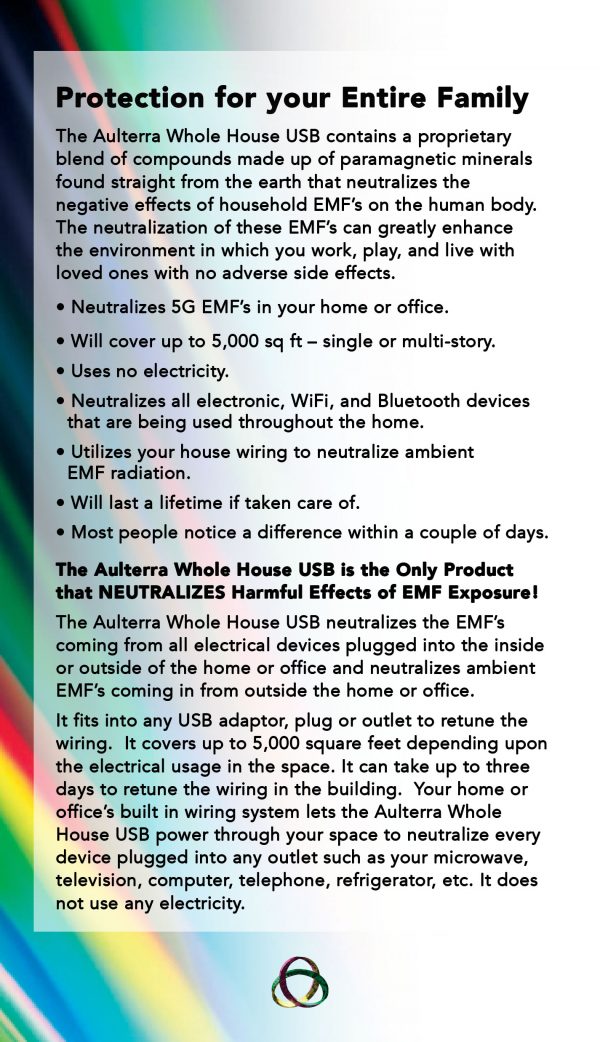 Aulterra EMF House Neutralizer USB label-1