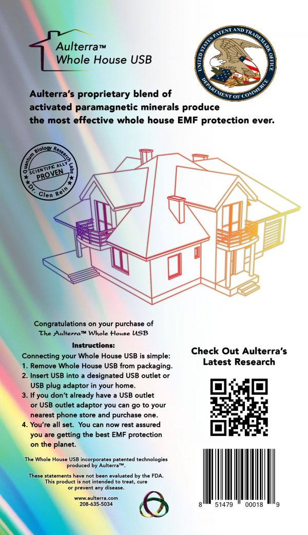 Aulterra EMF House Neutralizer USB label-2